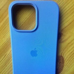 Apple Light Blue Silicone Phone Cover